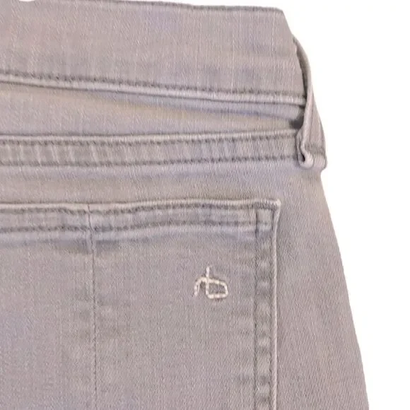 Rag & Bone Gray Skinny Low Rise Denim Jeans - Picture 7 of 9